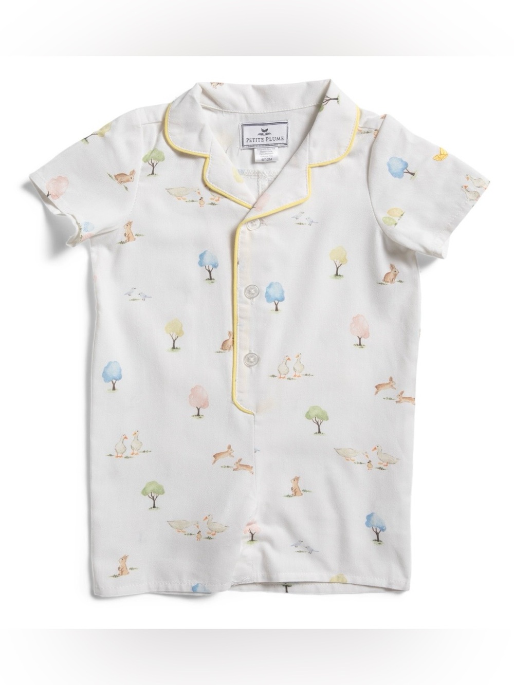 NWT Petite Plume Easter Gardens Summer Romper Infant Boys Size 0-3 Month